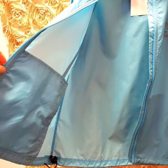 💙🖤 NWT Landway Blue Windbreaker Jacket Coat - Picture 11 of 13